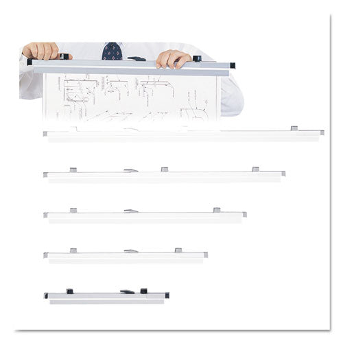 Sheet File Hanging Clamps, 100 Sheets Per Clamp, 18" Length, 6/carton