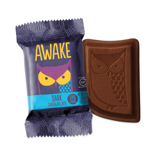 Caffeinated Dark Chocolate Bites, 0.46 Oz Bars, 50 Bars/box, Ships In 1-3 Business Days