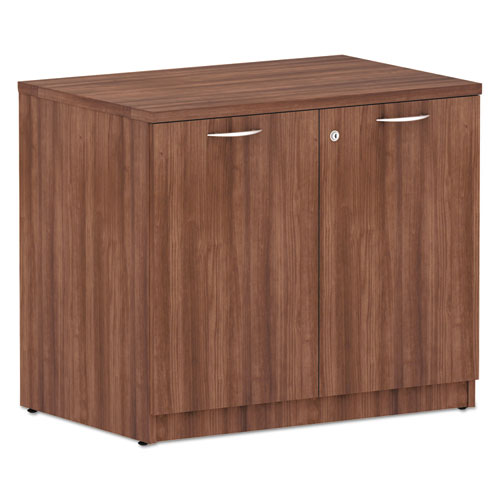 Alera Valencia Series Storage Cabinet, 34.3w X 22.78d X 29.5h, Modern Walnut