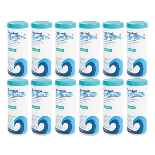 Disinfecting Wipes, 7 X 8, Fresh Scent, 35/canister, 12 Canisters/carton