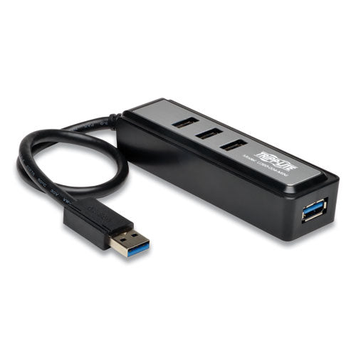 Usb 3.0 Superspeed Hub, 4 Ports, Black