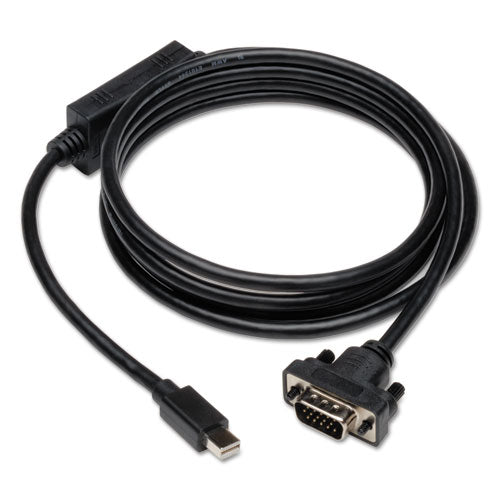 Mini Displayport To Active Vga Cable Adapter, 6 Ft, Black