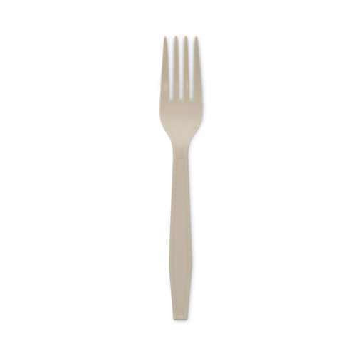 Earthchoice Psm Cutlery, Heavyweight, Fork, 6.88", Tan, 1,000/carton