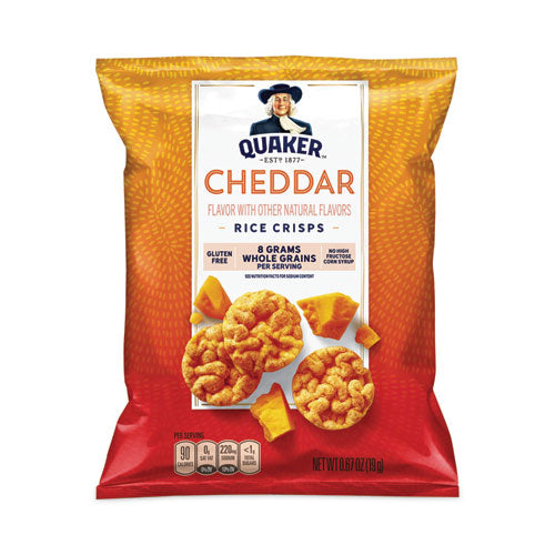 Rice Crisps, Cheddar Cheese, 0.67 Oz Bag, 60 Bags/box, Ships In 1-3 Business Days