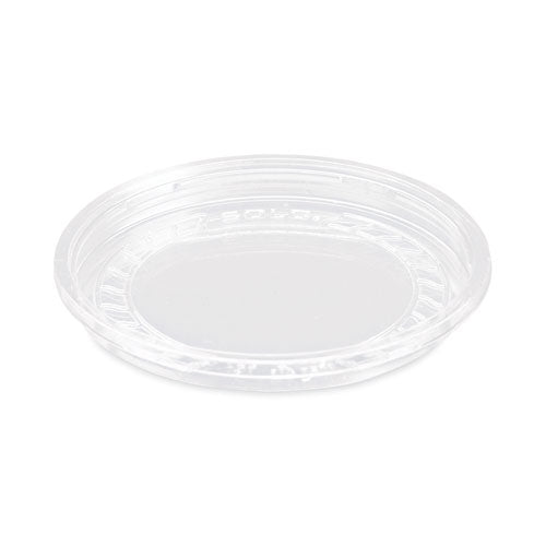 Bare Eco-forward Rpet Deli Container Lids, Recessed Lid, Fits 8 Oz, Clear, Plastic, 50/pack, 10 Packs/carton