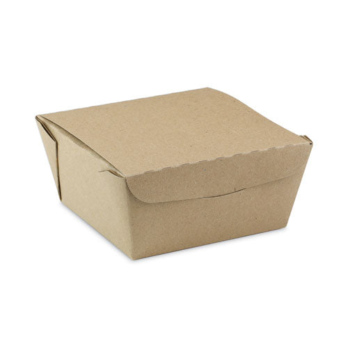 Earthchoice Onebox Paper Box, 37 Oz, 4.5 X 4.5 X 2.5, Kraft, 312/carton