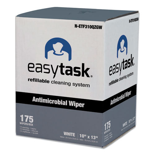 Easy Task F310 Wiper, Quarterfold, 10 X 13, Zipper Bag, 175/bag