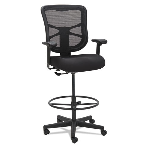 Alera Elusion Series Mesh Stool, Supports Up To 275 Lb, 22.6" To 31.6" Seat Height, Black