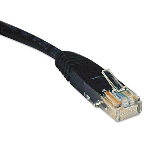 Cat5e 350 Mhz Molded Patch Cable, 25 Ft, Black
