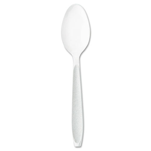 Impress Heavyweight Full-length Polystyrene Cutlery, Teaspoon, White, 1,000/carton