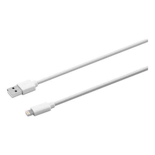 Innovera® Usb Apple Lightning Cable, 6 Ft, White | Round Eye Supply