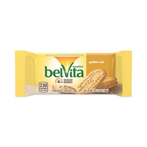 Belvita Breakfast Biscuits, Golden Oat, 1.76 Oz Pack, 12 Packs/box, 3 Boxes, Ships In 1-3 Business Days