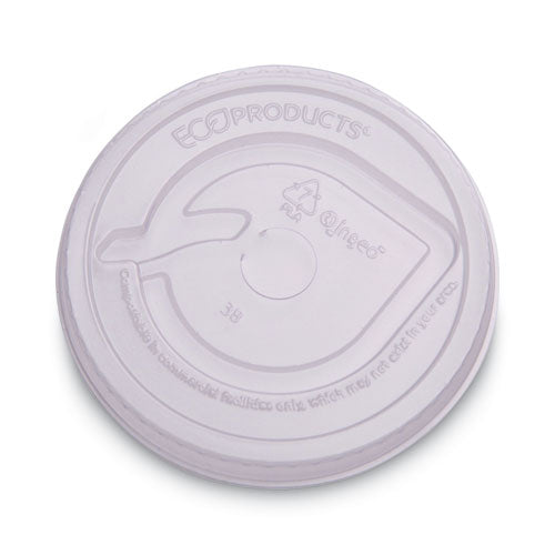 Greenstripe Renewable And Compost Cold Cup Flat Lids, Fits 9 Oz To 24 Oz Cups, Clear, 100/pack, 10 Packs/carton