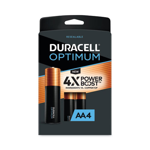 Optimum Alkaline Aa Batteries, 4/pack