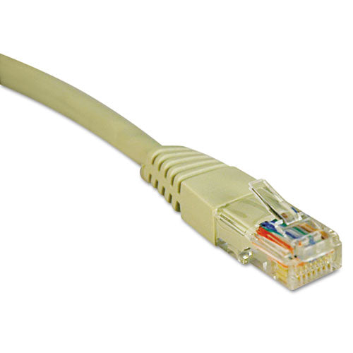 Cat5e 350 Mhz Molded Patch Cable, 25 Ft, Gray