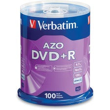 Dvd+r Recordable Disc, 4.7 Gb, 16x, Spindle, Silver, 100/pack