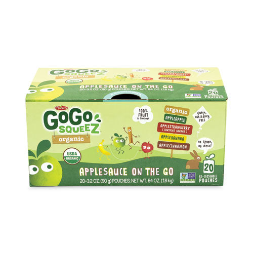 Fruit On The Go, Variety Applesauce, 3.2 Oz Pouch, 20/box, Ships In 1-3 Business Days