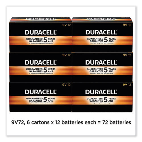 Coppertop Alkaline 9v Batteries, 72/carton