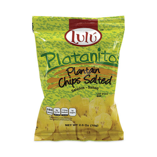 Platanitos Plantain Chips, 2.5 Oz/pack, 30 Packs, Ships In 1-3 Business Days