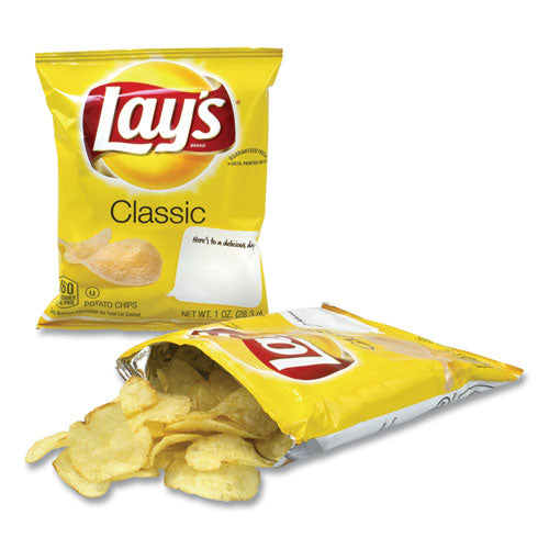 Regular Potato Chips, Classic Flavor, 1 Oz Bag, 50/carton, Ships In 1-3 Business Days