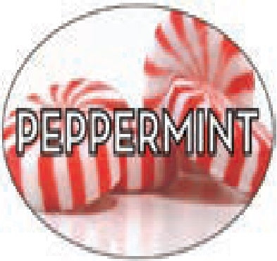 Label - Peppermint 4 Color Process 1.25x2 In. Oval 500/rl