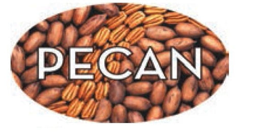 Label - Pecan 4 Color Process 1.25x2 In. Oval 500/rl