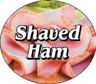 Label - Shaved Ham 4 Color Process 3x4 In. Oval 250/Roll