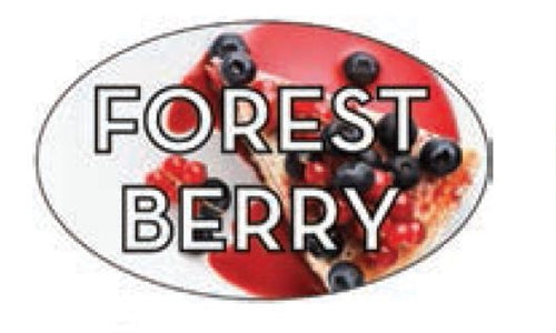 Label - Forest Berry 4 Color Process 1.25x2 In. Oval 500/rl