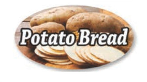 Label - Potato Bread 4 Color Process 1.25x2 In. Oval 500/rl