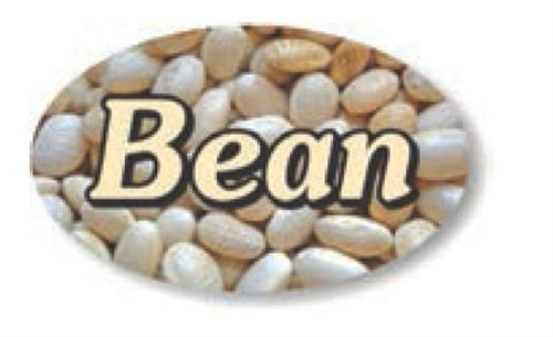 Label - Bean 4 Color Process 1.25x2 In. Oval 500/rl