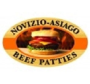 Label - Beef Patties / Novizio-Asiago 4 Color Process 1.25x2 In. Oval 500/rl