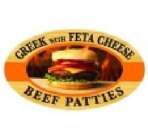 Label - Beef Patties / Greek Feta Cheese 4 Color Process 1.25x2 In. Oval 500/rl