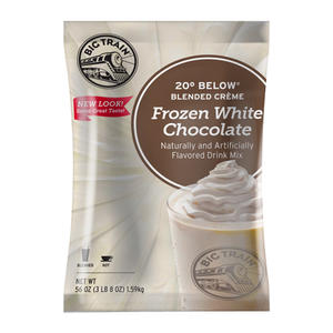 Big Train 20º Below Frozen Hot White Chocolate Mix 3.5 lb. 5/ct.