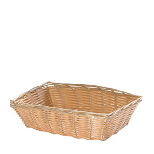 Handwoven Basket Rectangular Natural 9" 1 dz./Case