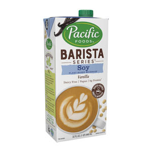 Pacific Foods Barista Series Soy Vanilla Beverage 32 oz. 12/ct.