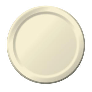 Paper Plate Ivory 10/24/ct.