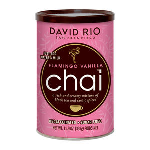 David Rio Flamingo Vanilla Chai Decaf Sugar Free 12 oz. 6/ct.