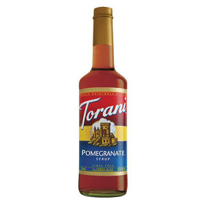 Torani Pomegranate PET Syrup 750 ml. 4/ct.