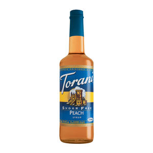 Torani Peach Syrup Sugar Free 750 ml. 12/ct.