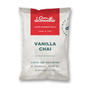 Dr. Smoothie Cafe Essentials Gourmet Beverage Mix Vanilla Chai 3.5 lb. 5/ct.