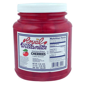 Royal Willamette Cherry Halves 1/2 gal. 6/ct.