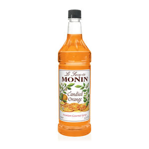Monin Candied Orange PET Syrup 1 ltr. 4/ct.