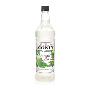 Monin Frosted Mint PET Syrup 1 ltr. 4/ct.