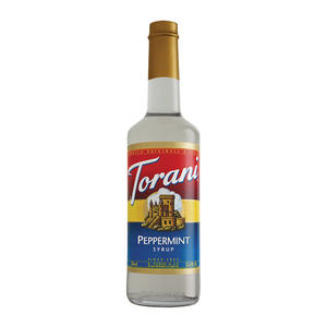 Torani Peppermint Syrup 750 ml. 12/ct.