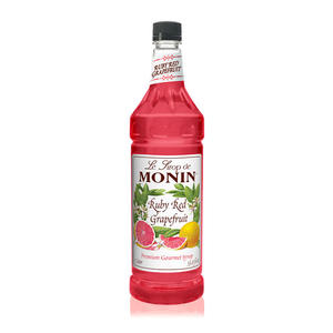 Monin Ruby Red Grapefruit PET Syrup 1 ltr. 4/ct.