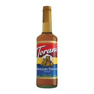 Torani English Toffee Syrup 750 ml. 12/ct.