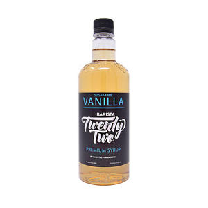 Barista 22 Vanilla Syrup Sugar Free 750 ml. 12/ct.