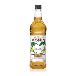 Monin Vanilla PET Syrup 1 ltr. 4/ct.