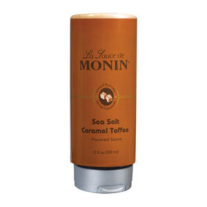 Monin Sea Salt Caramel Toffee Sauce Squeeze Bottle 12 oz. 6/ct.