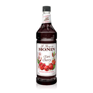 Monin Tart Cherry PET Syrup 1 ltr. 4/ct.